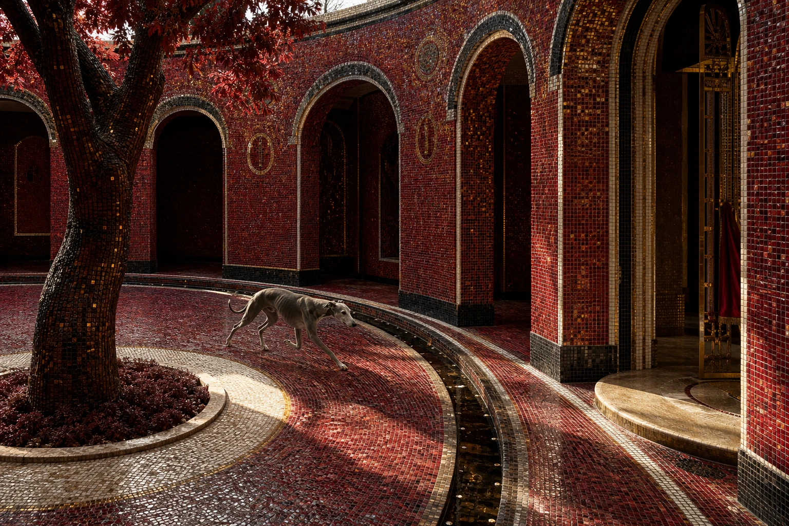 Sheltered Courtyard in the Hestia world by day