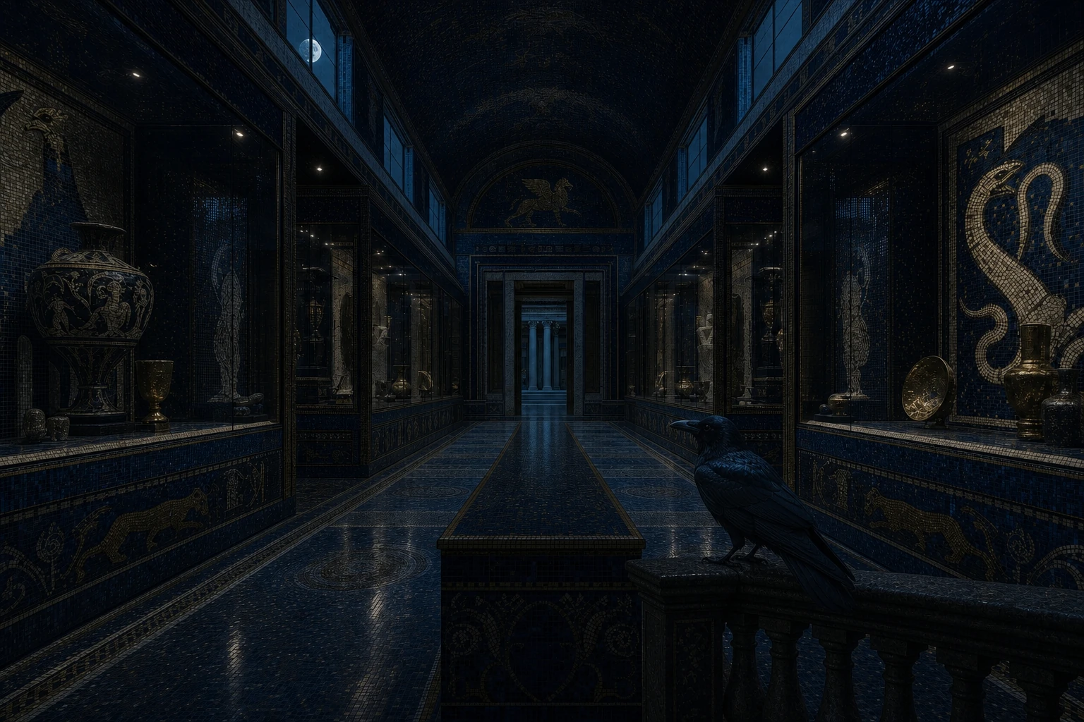 Comparison Corridor in the Historia world by night