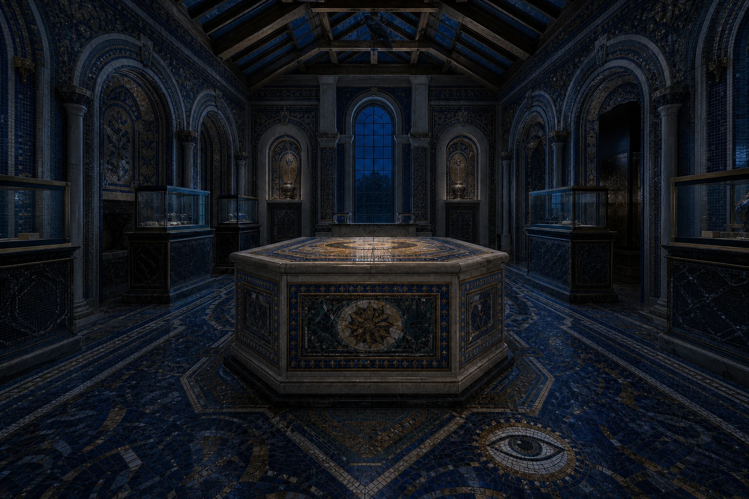 Evidence Chamber in the Historia world by night