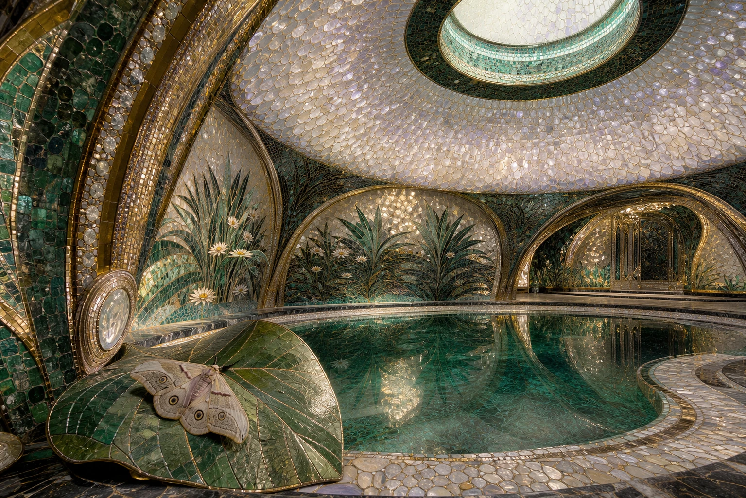 Reflecting Pool in the Hodos world by day