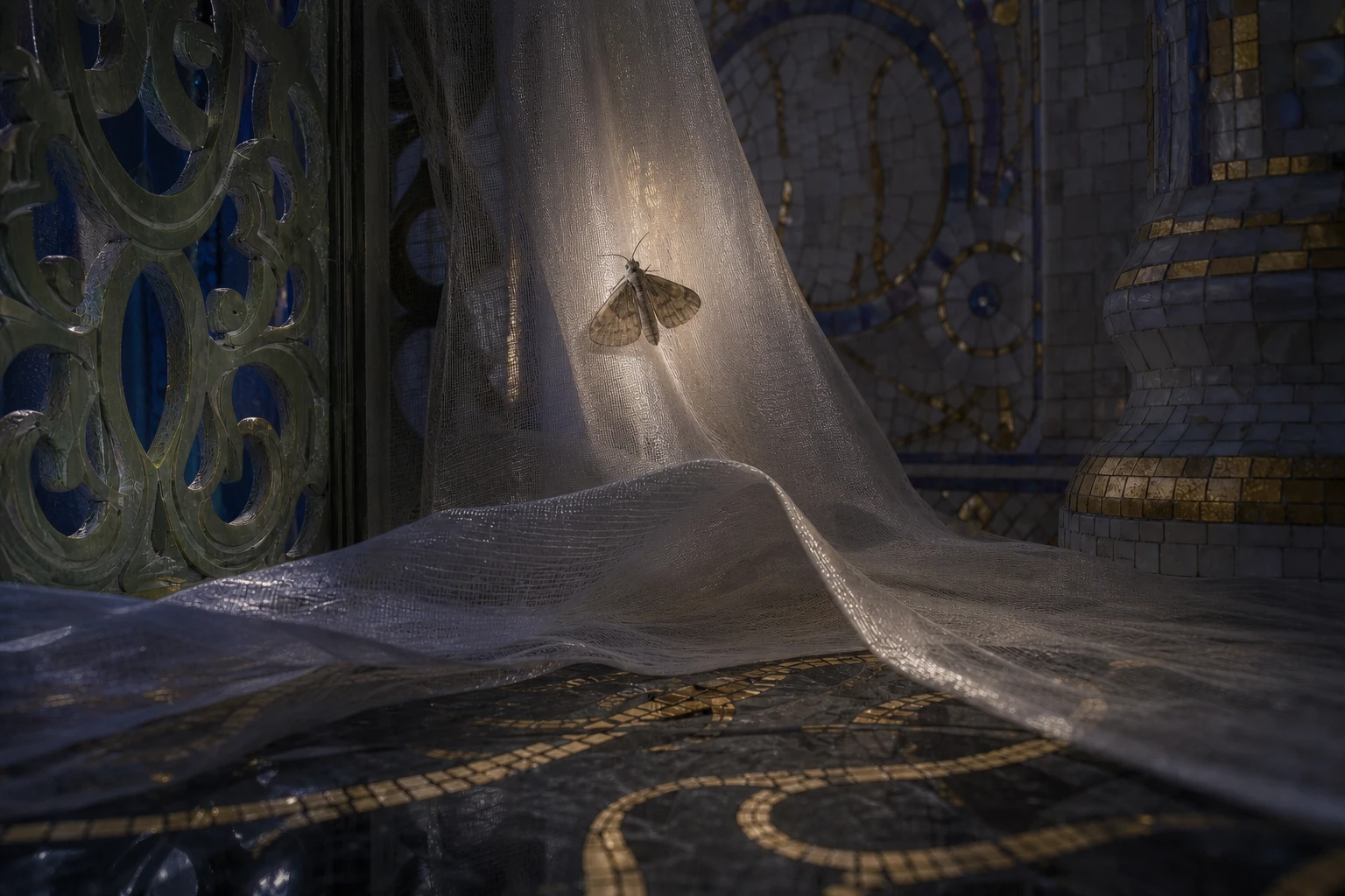 Veiled Stage in the Hodos world by night