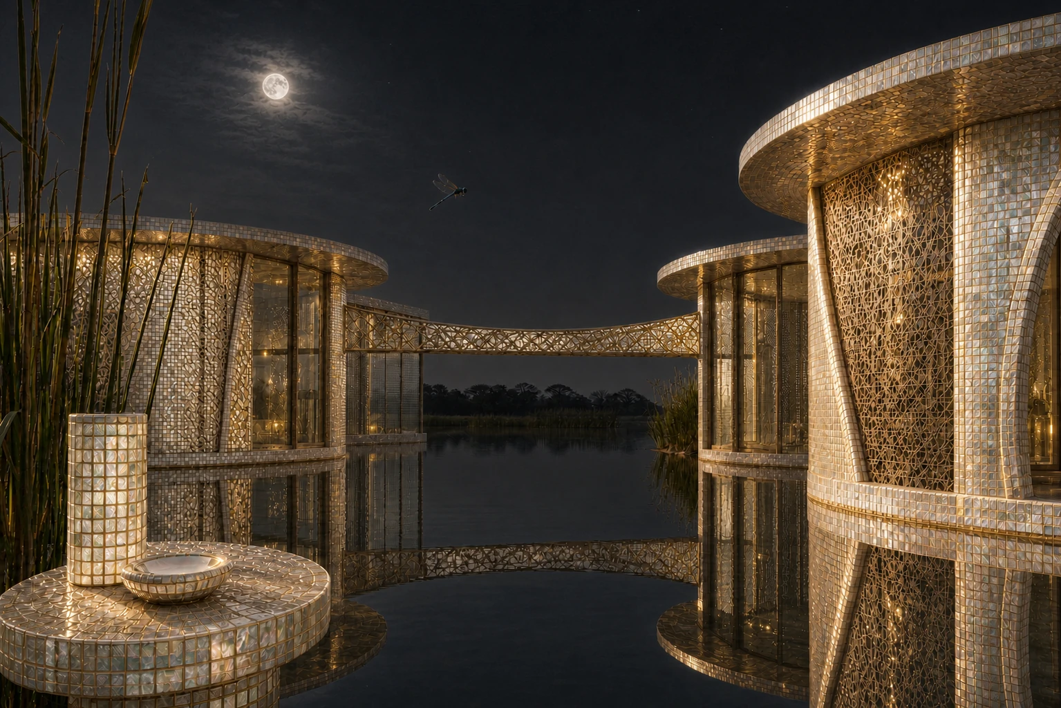 Paired Observatories by night